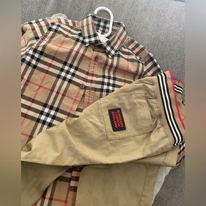 Burberry toddler shirt and pants